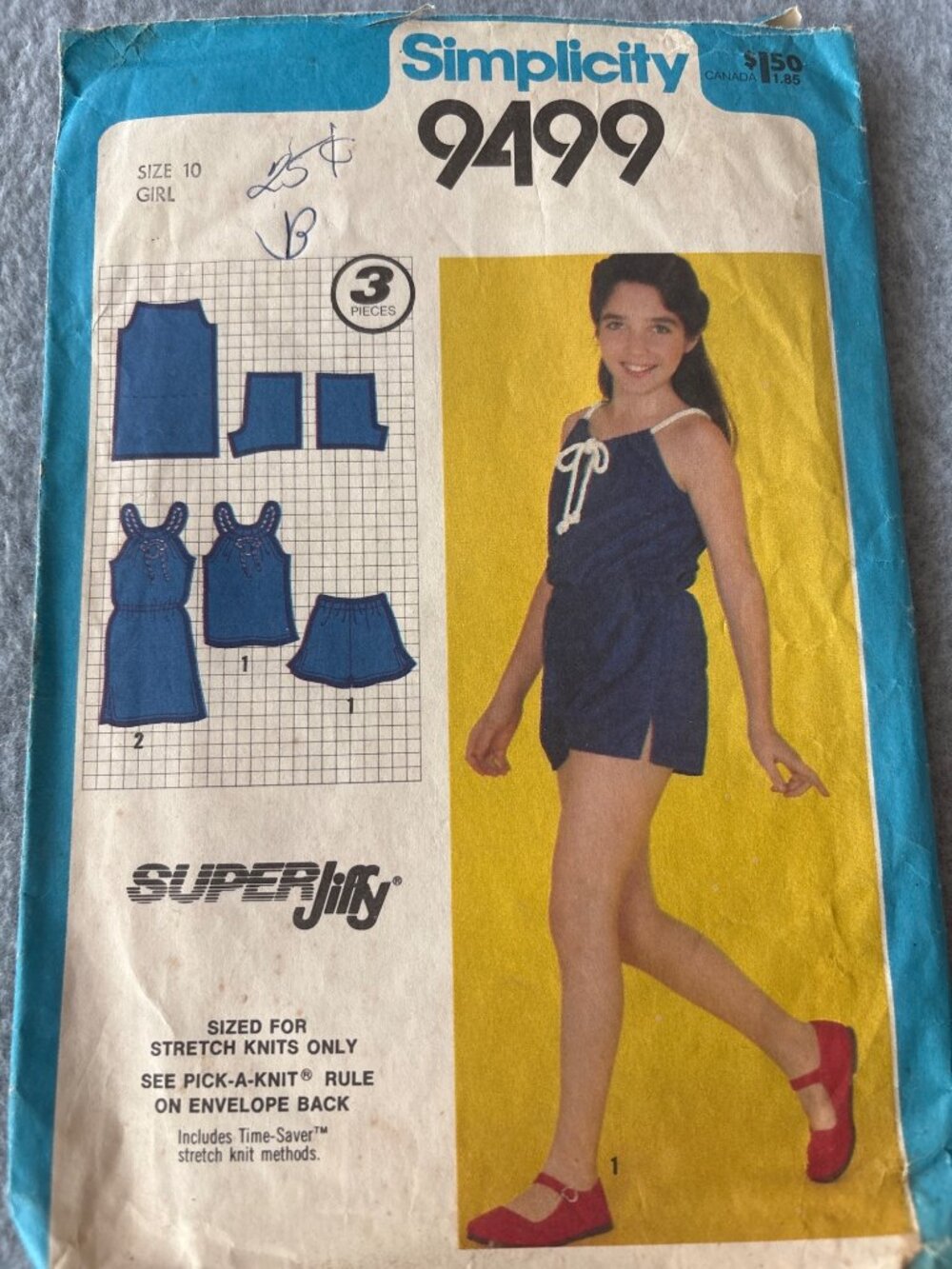 Simplicity 9499 Girls Sewing Pattern Size 10 Shirt Short Dress Uncut